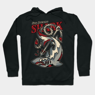 Vintage Shark Tattoo Hoodie